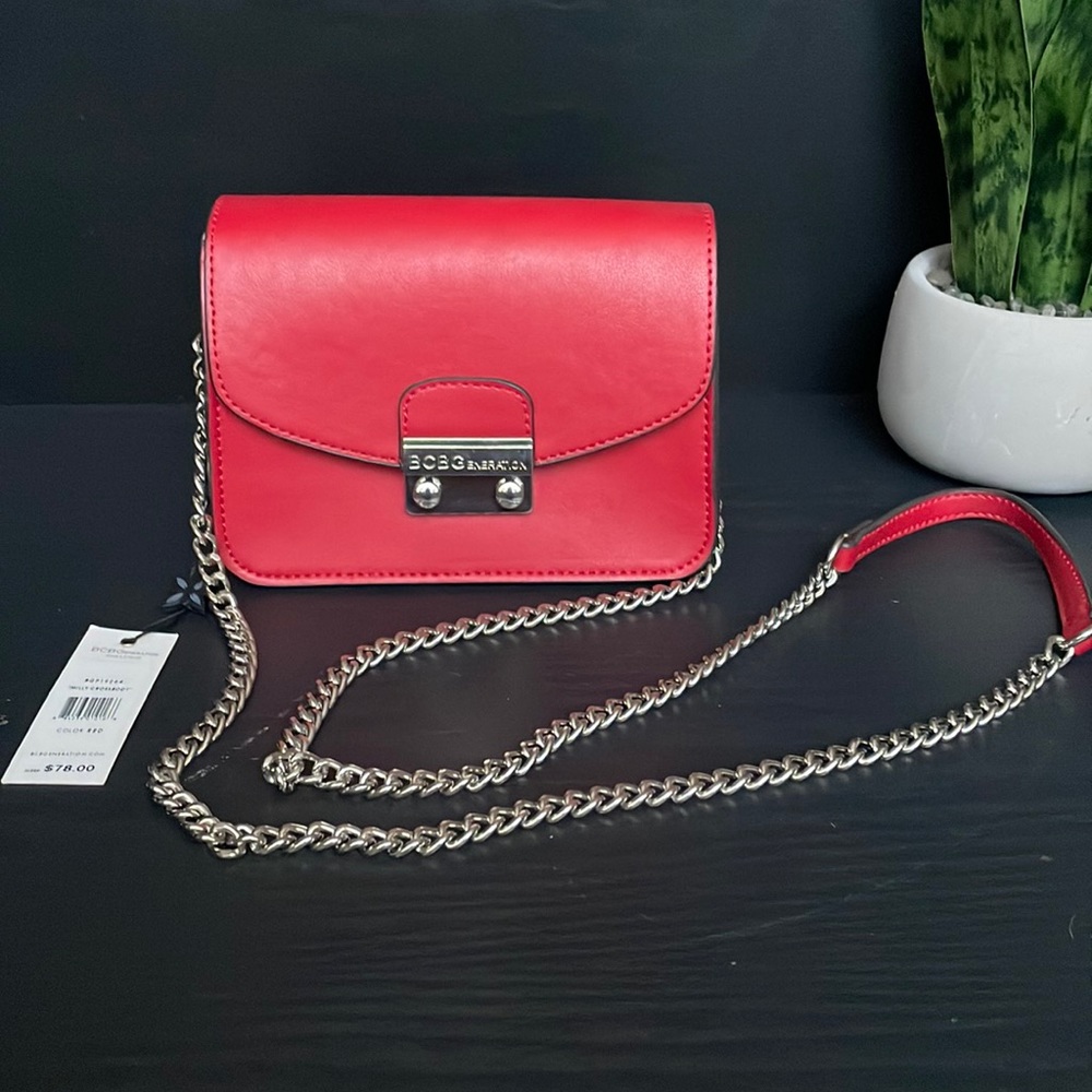 BCBGeneration Red Milly Cross Body Bag